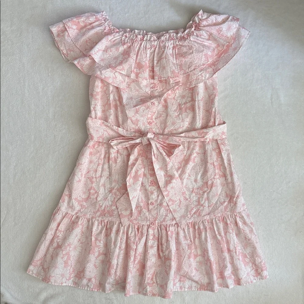 {NWT} Lisa Marie Fernandez x Target | Ruffle Off The Shoulder Floral Print Dress - Picture 2 of 16